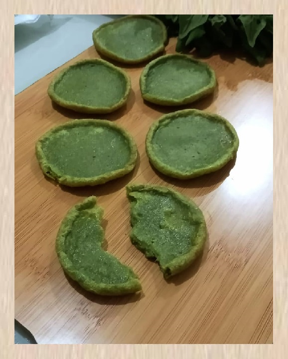 Bolinho de Espinafre finalizado