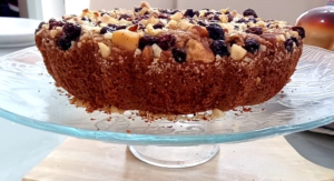 Bolo de banana integral finalizado