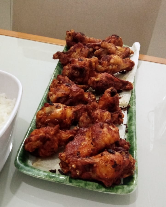 Frango a Passarinho Frito finalizado